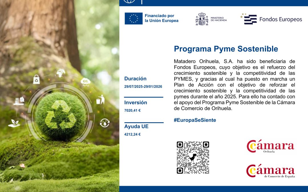 Somos beneficiarios del programa Pyme Sostenible